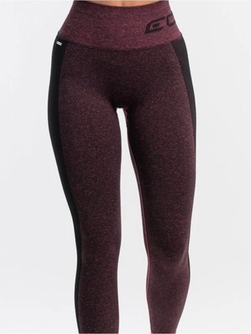 ECHT Arise Scrunch Seamless Wine Heather Leggings